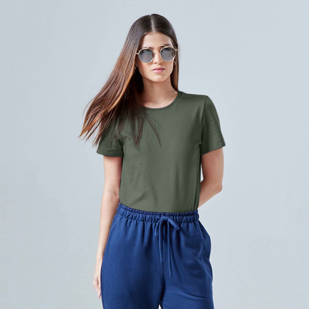 Tech T-Shirt Anti Odor Slim Feminina - Verde Figo