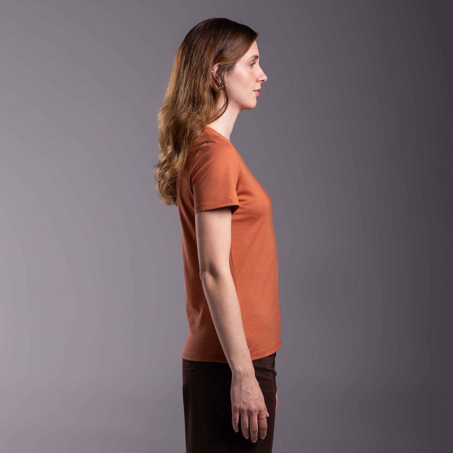 Tech T-Shirt Anti Odor Slim Feminina - Ferrugem