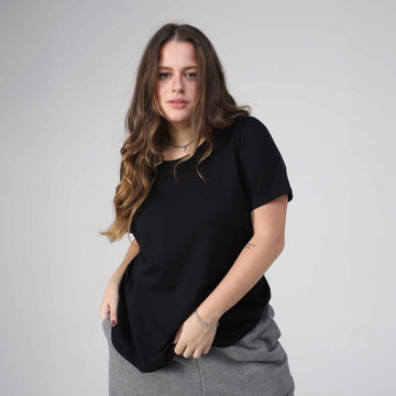 Tech T-Shirt Anti Odor Slim Plus Feminina - Preto