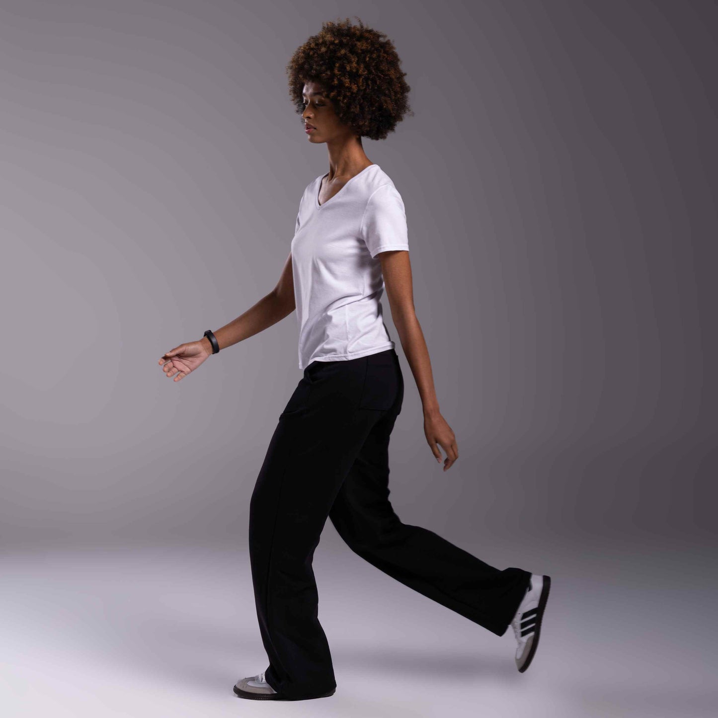 Tech T-Shirt Anti Odor Slim Gola V Feminina - Branco