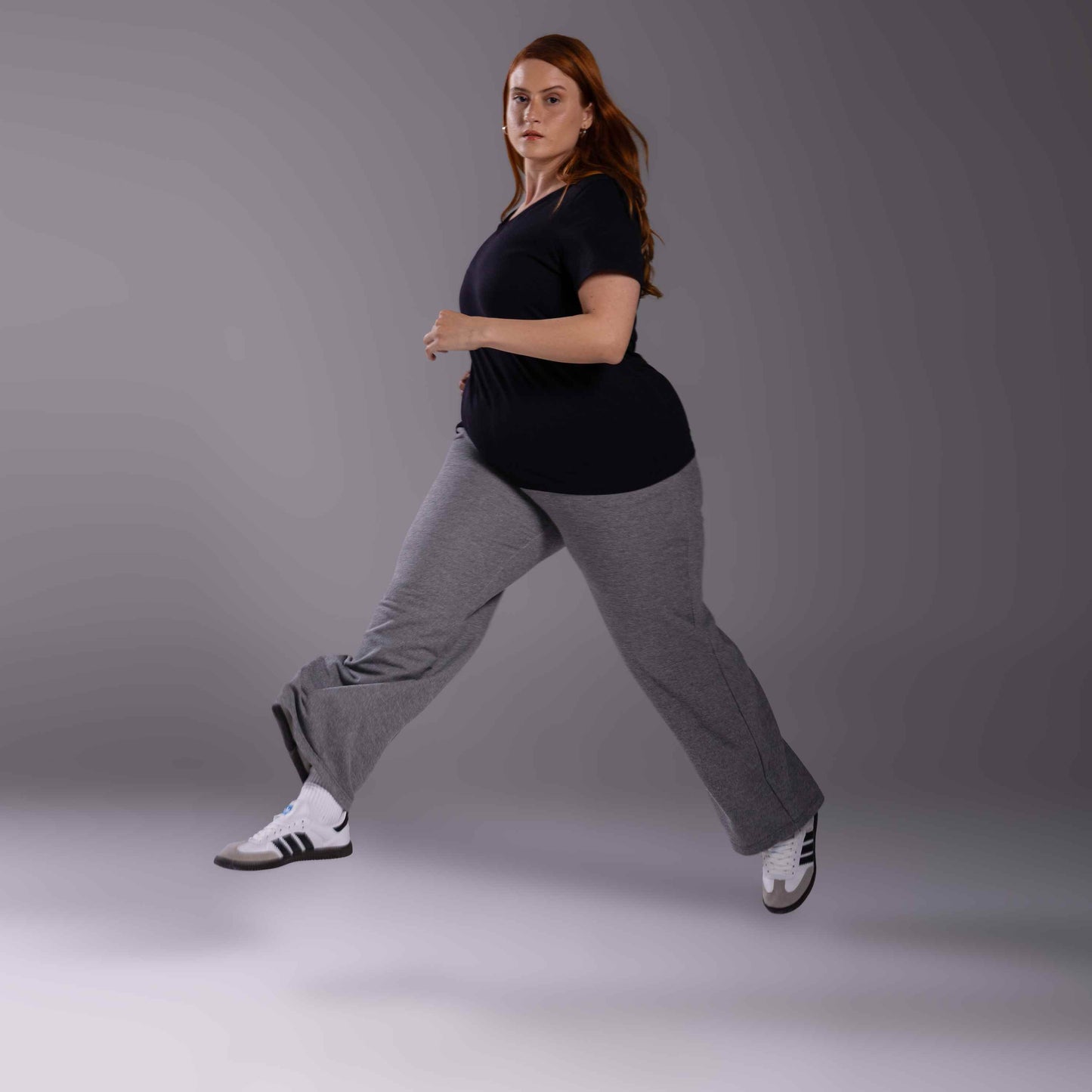 Tech T-Shirt Anti Odor Slim Gola V Plus Feminina - Preto