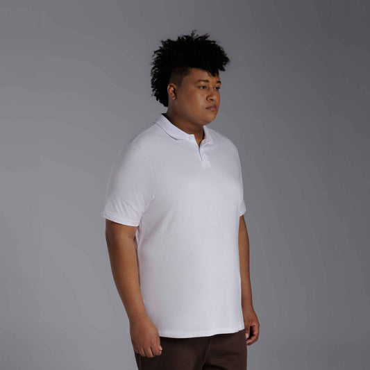 Camisa Polo Tech Anti Odor Plus Masculina - Branco