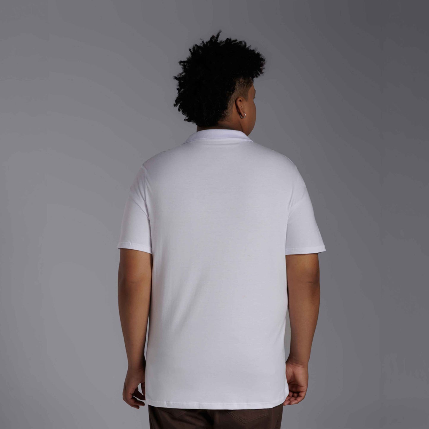 Camisa Polo Tech Anti Odor Plus Masculina - Branco
