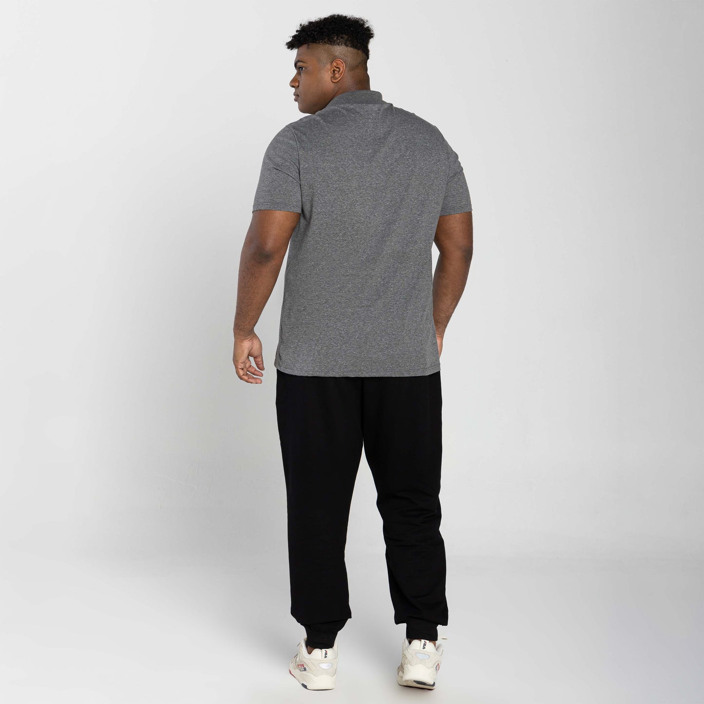 Camisa Polo Tech Anti Odor Plus Masculina - Mescla Escuro