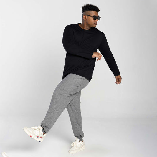 Tech T-Shirt UV Manga Longa Plus Masculina - Preto