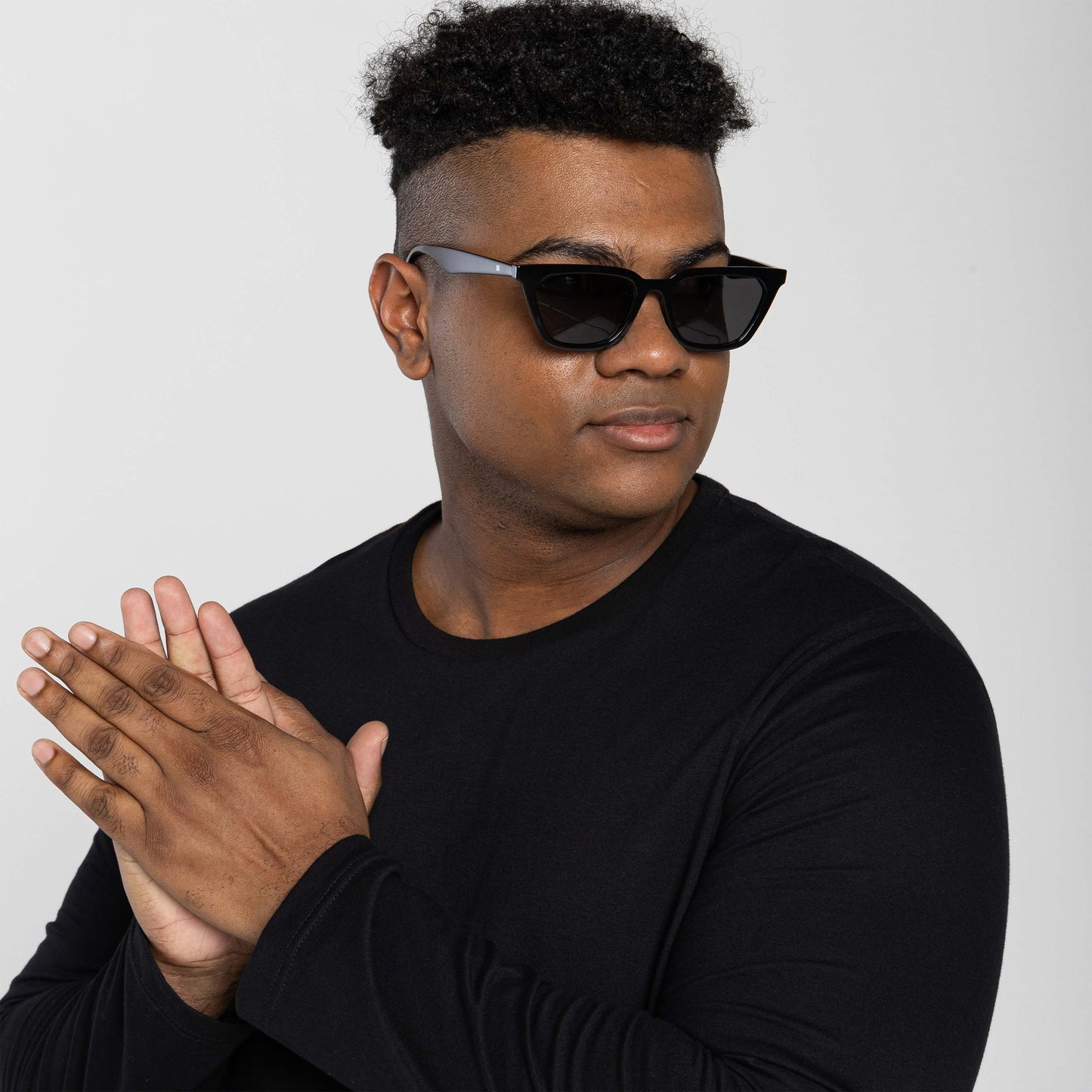 Tech T-Shirt UV Manga Longa Plus Masculina - Preto