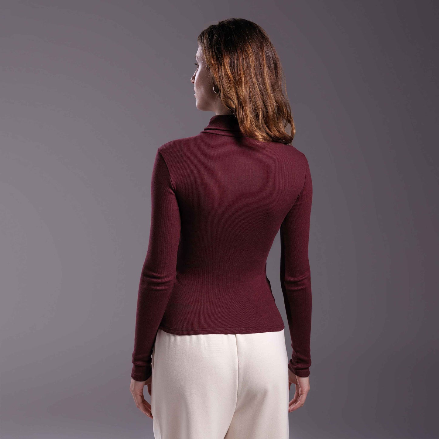 Blusa Ribana Anti Odor Gola Rolê - Roxo Amoreira