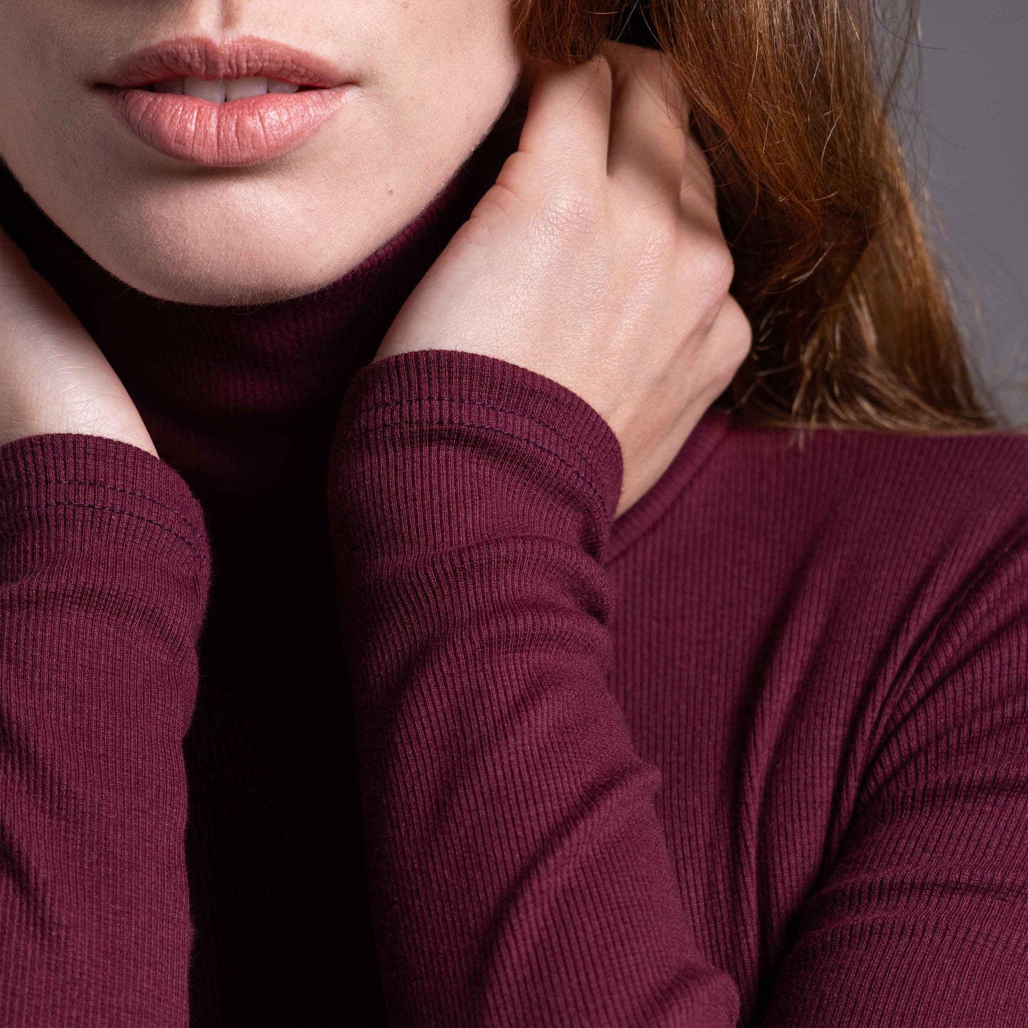 Blusa Ribana Anti Odor Gola Rolê - Roxo Amoreira