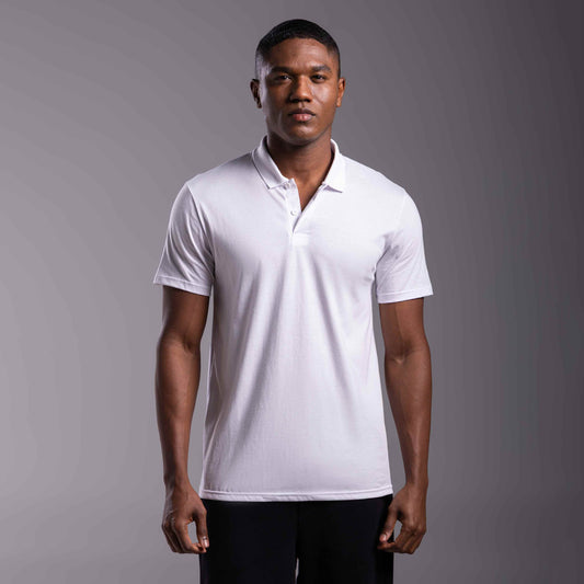 Camisa Polo Tech Anti Odor Masculina - Branco