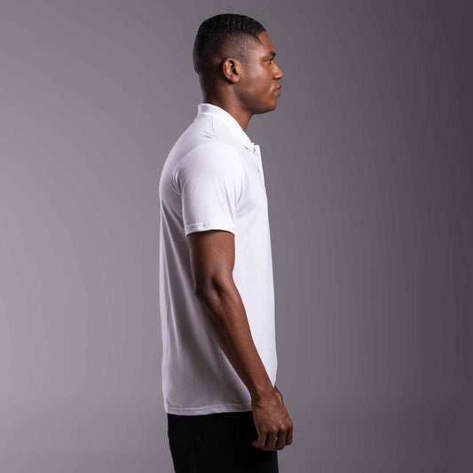 Camisa Polo Tech Anti Odor Masculina - Branco