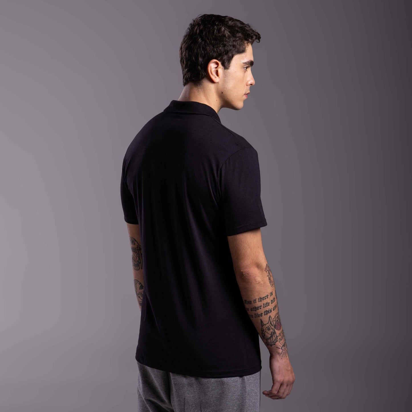 Camisa Polo Tech Anti Odor Masculina - Preto