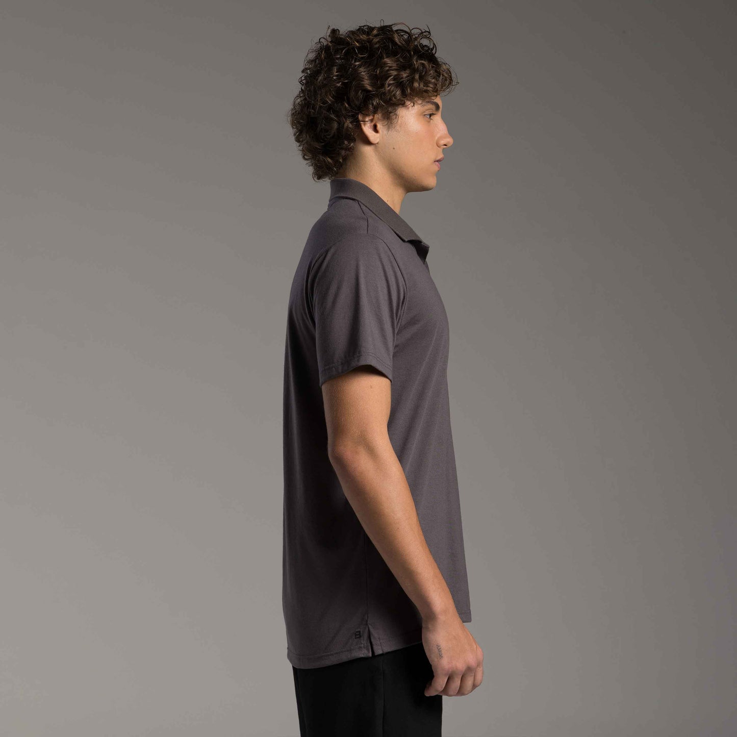 Camisa Polo Tech Air Masculina - Cinza Carvão