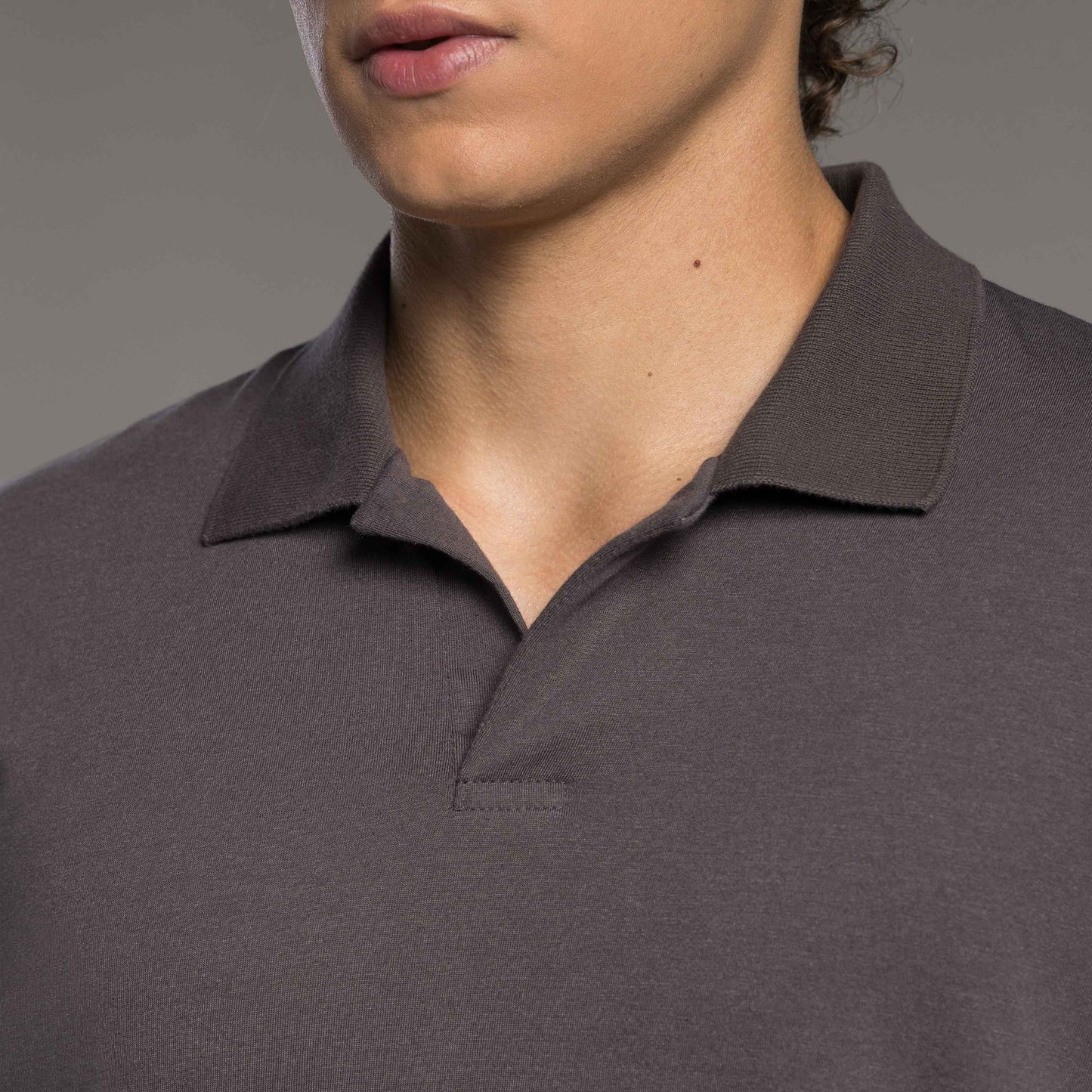 Camisa Polo Tech Air Masculina - Cinza Carvão