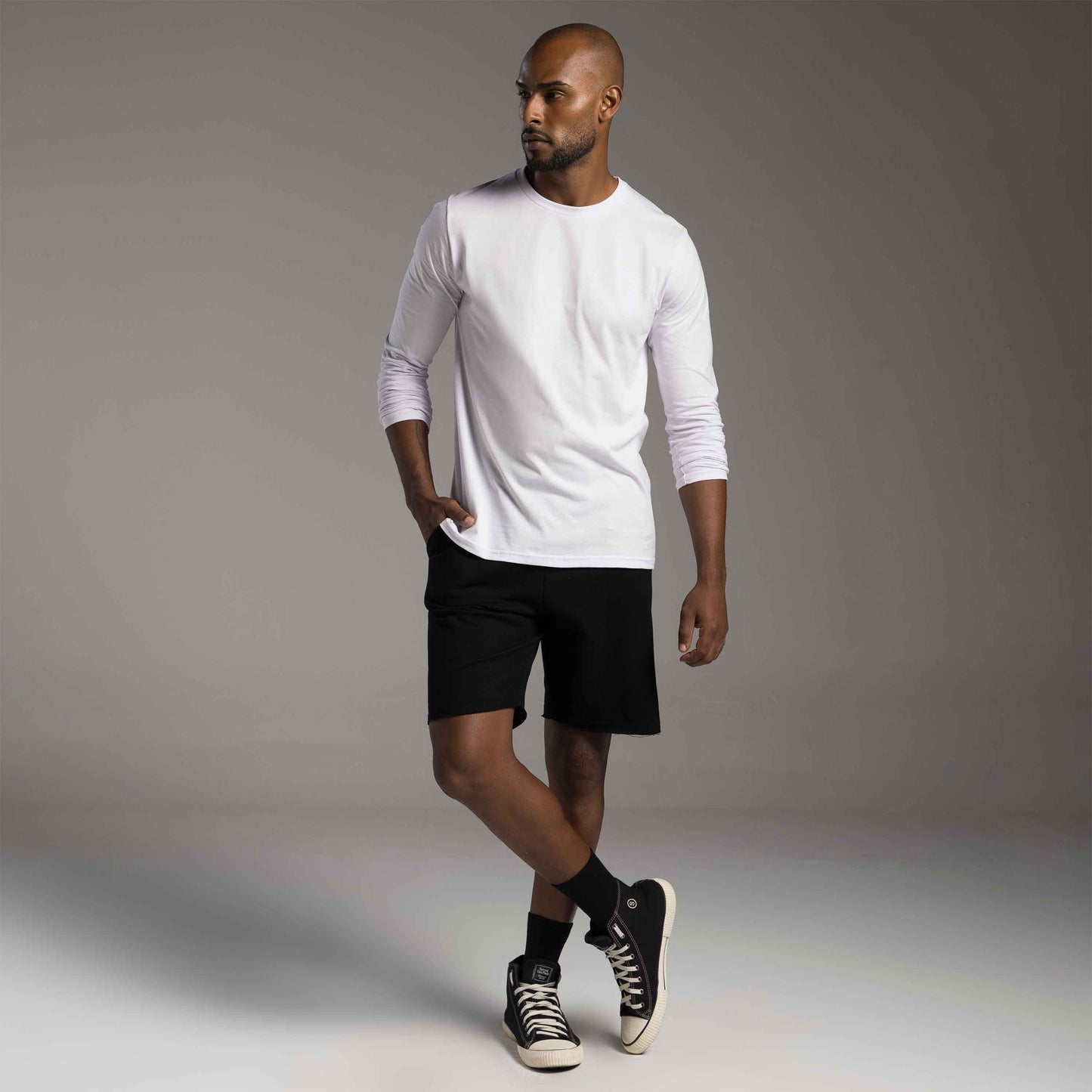 Tech T-Shirt UV Manga Longa - Branco