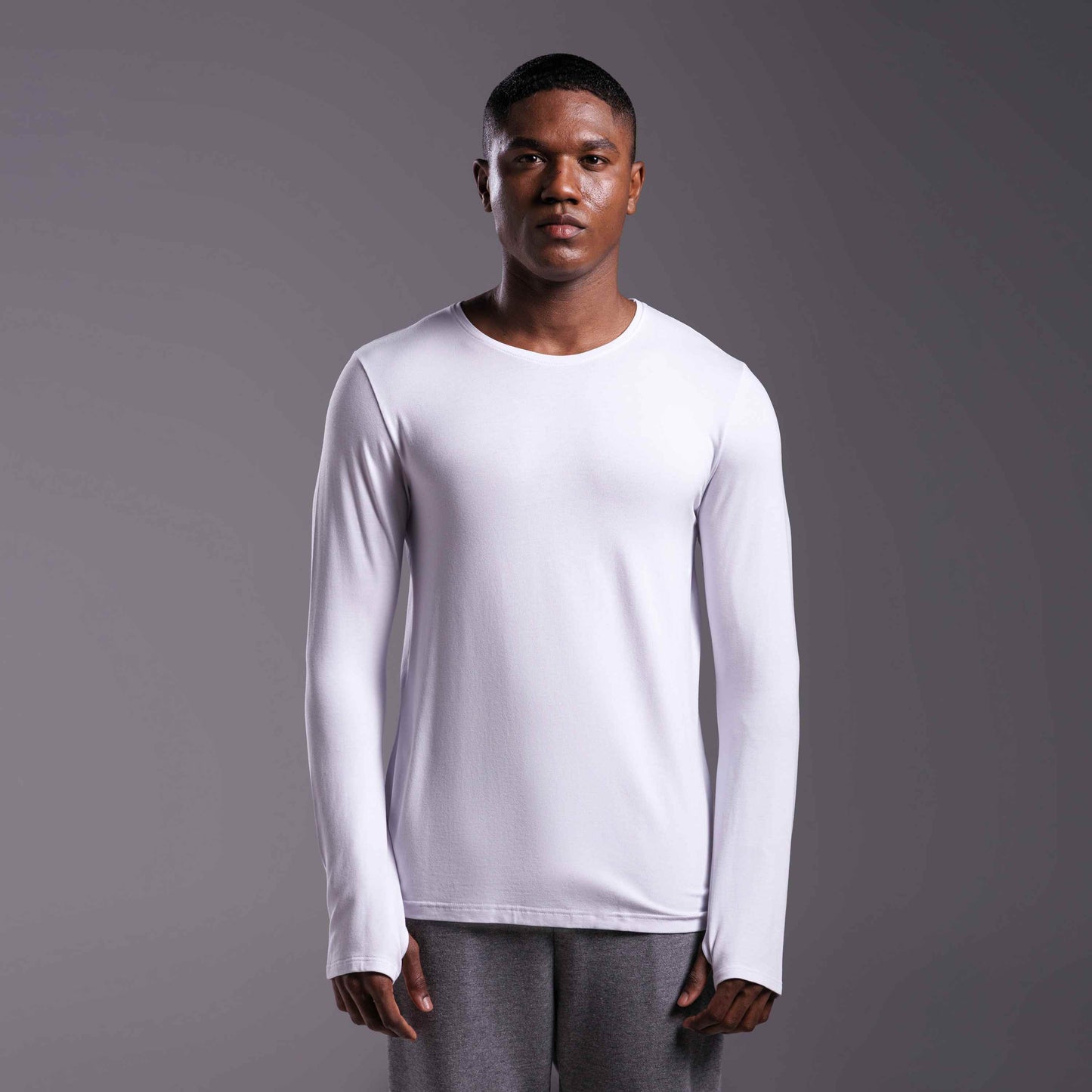 Tech T-Shirt Modal Manga Longa - Branco