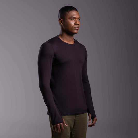 Tech T-Shirt Modal Manga Longa - Preto