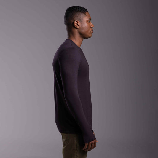 Tech T-Shirt Modal Manga Longa - Preto