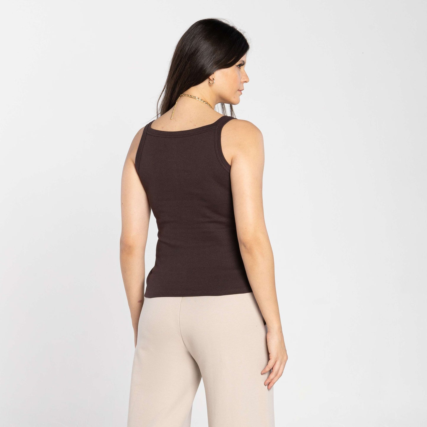 Regata Ribana Tech Anti Odor Feminina - Marrom