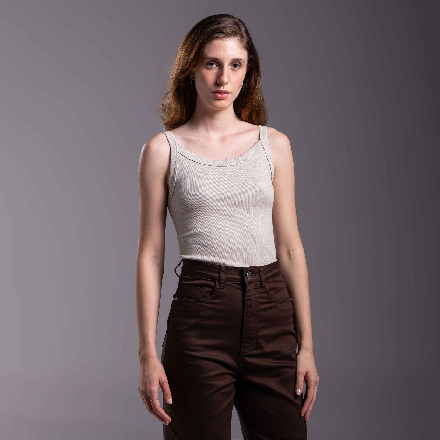 Regata Ribana Tech Anti Odor Feminina - Vanilla Mescla