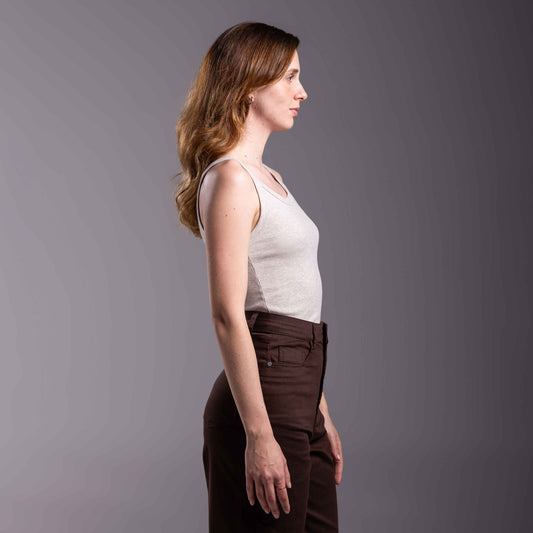 Regata Ribana Tech Anti Odor Feminina - Vanilla Mescla