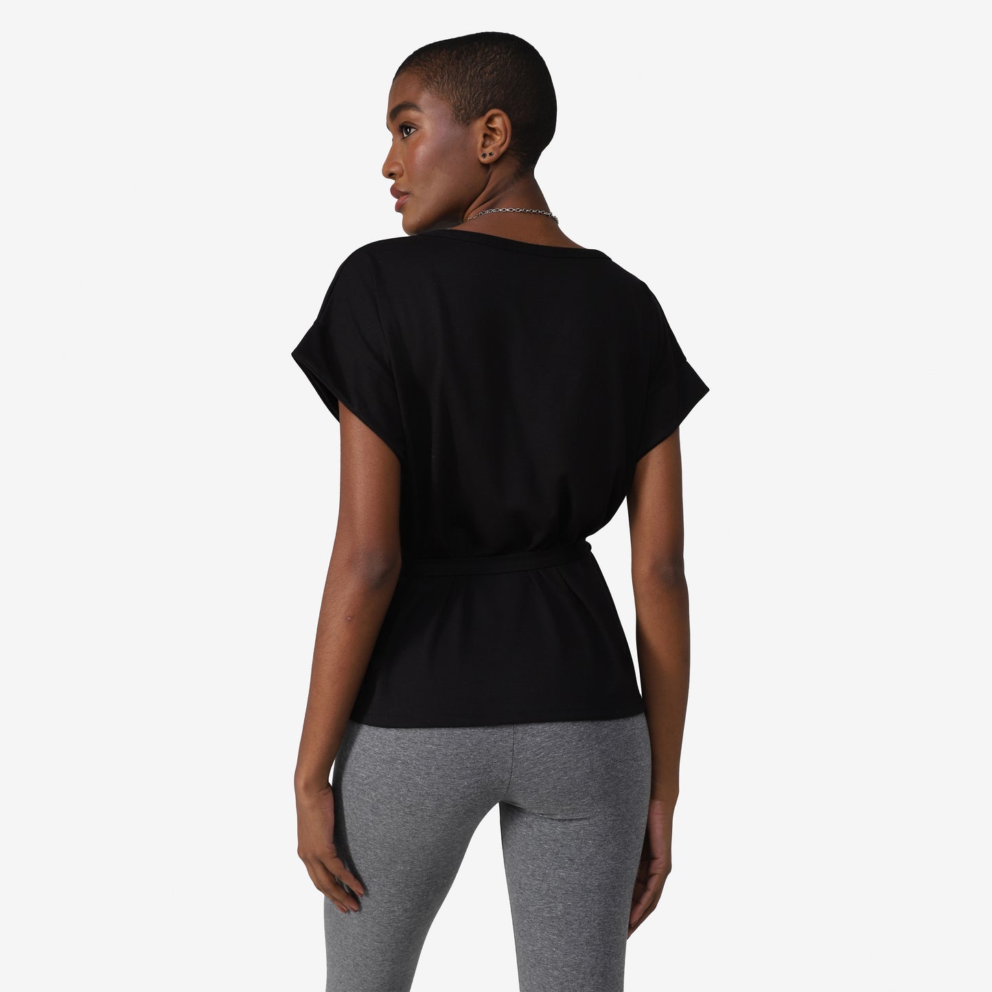 Tech T-Shirt Air Amarração Feminina - Preto