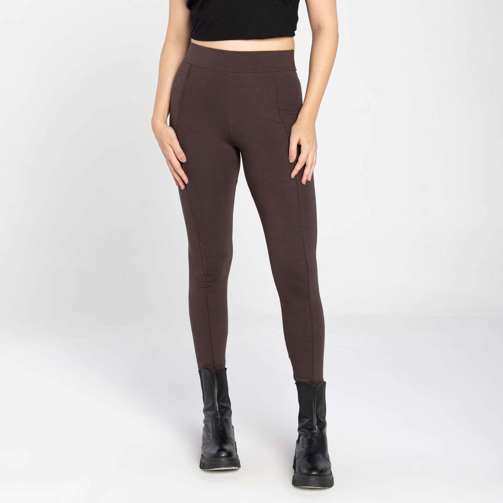 Calça Legging Anti Odor Friso - Marrom