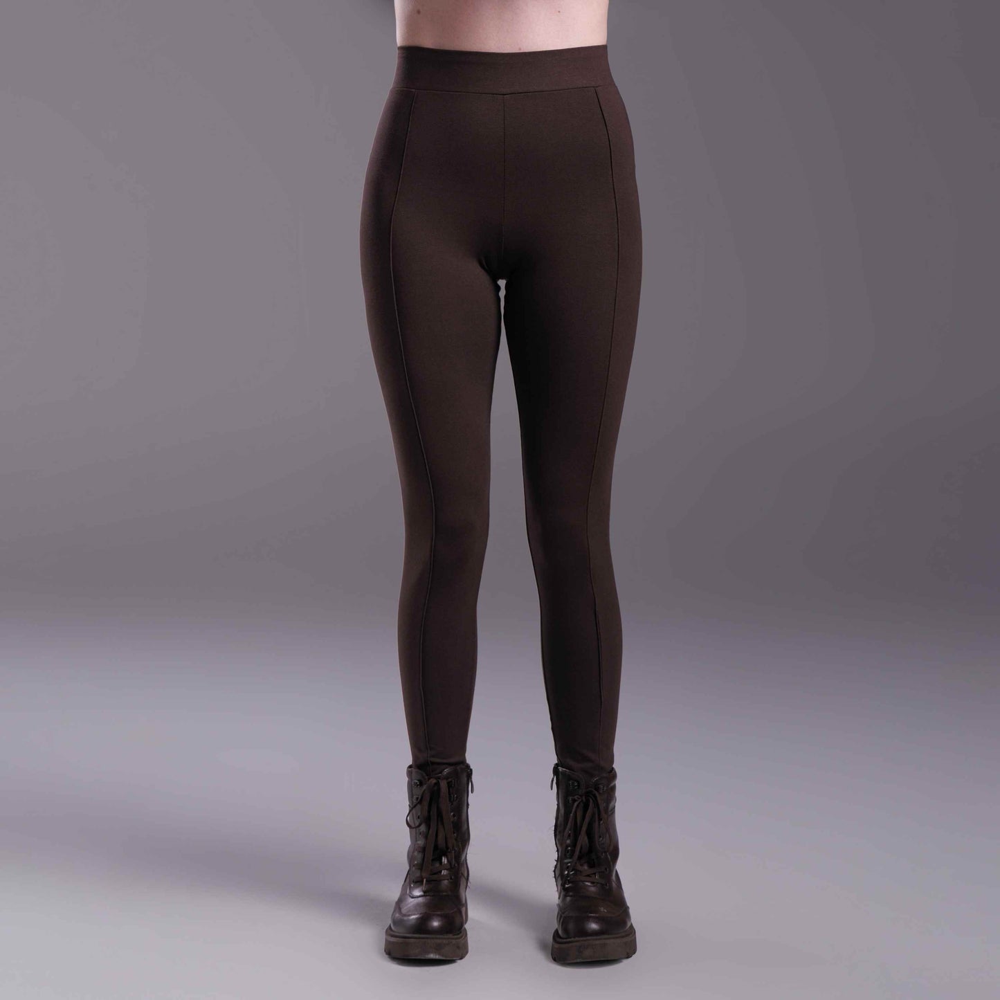 Calça Legging Anti Odor Friso - Marrom