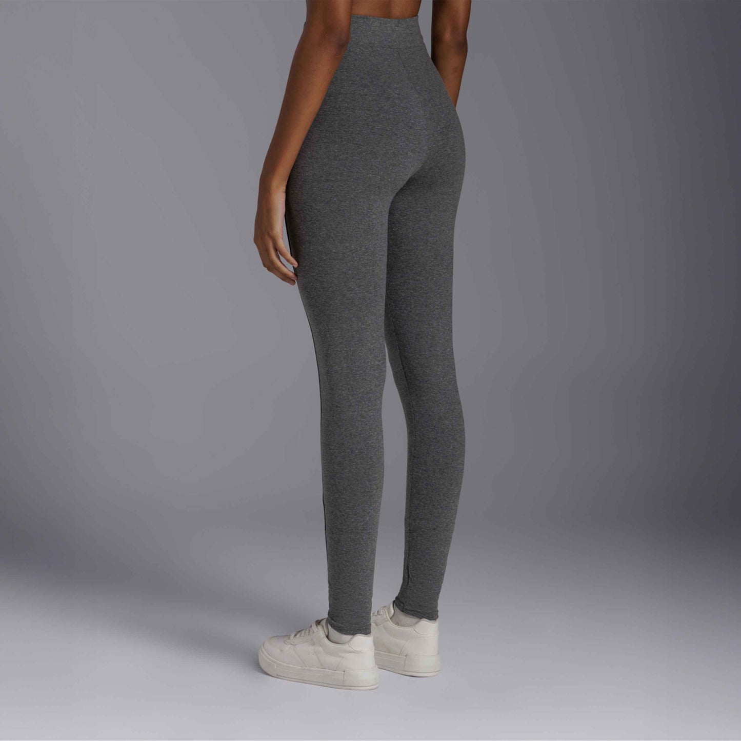 Calça Legging Anti Odor Friso - Mescla Escuro