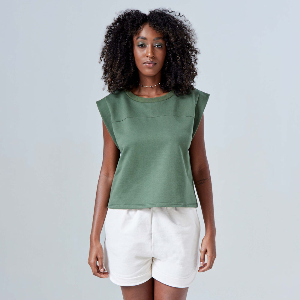 Blusa Moletom Tech Impermeável - Verde Figo