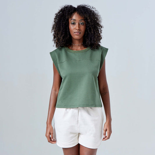Blusa Moletom Tech Impermeável - Verde Figo