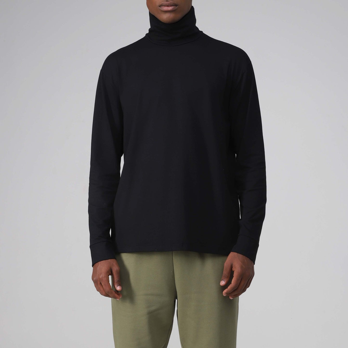 Tech T-Shirt Anti Odor Gola Rolê Masculina - Preto