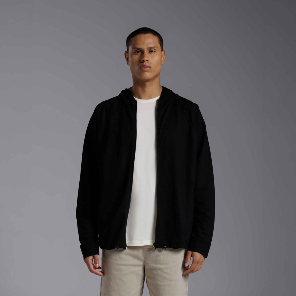 Jaqueta Moletom Tech NoLiquid Regulável Masculina - Preto