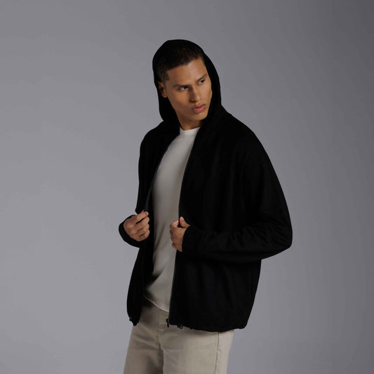 Jaqueta Moletom Tech NoLiquid Regulável Masculina - Preto