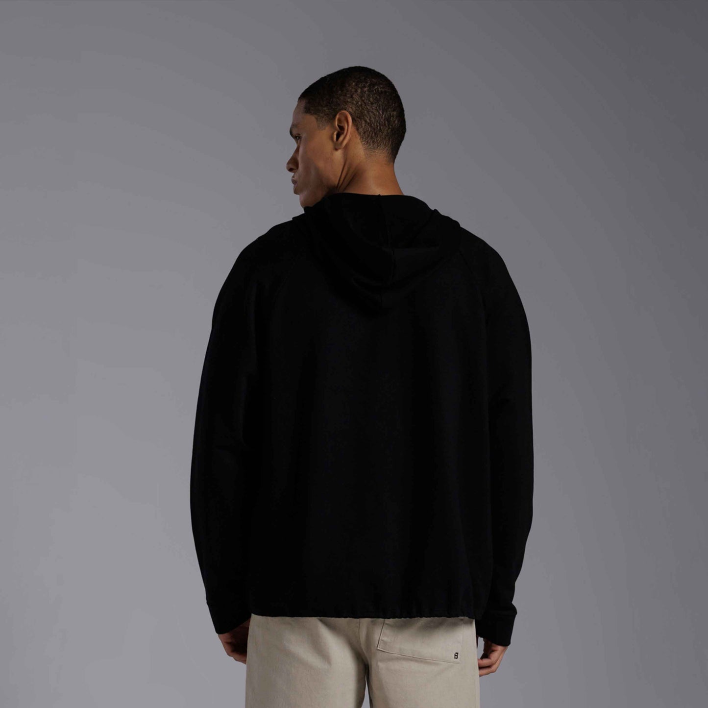 Jaqueta Moletom Tech NoLiquid Regulável Masculina - Preto