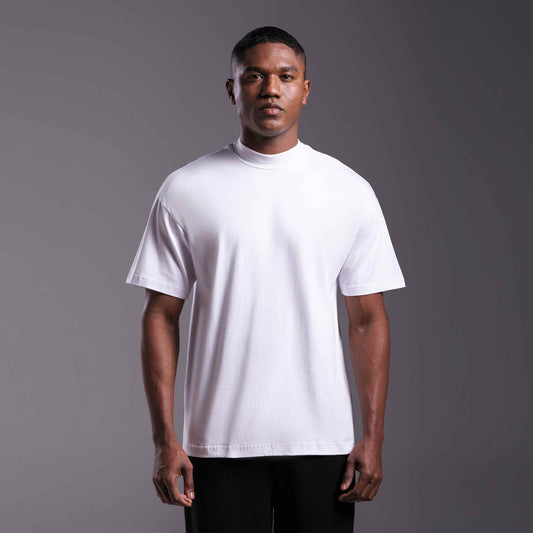 Tech T-Shirt Comfort Anti Odor Gola Alta Masculina - Branco