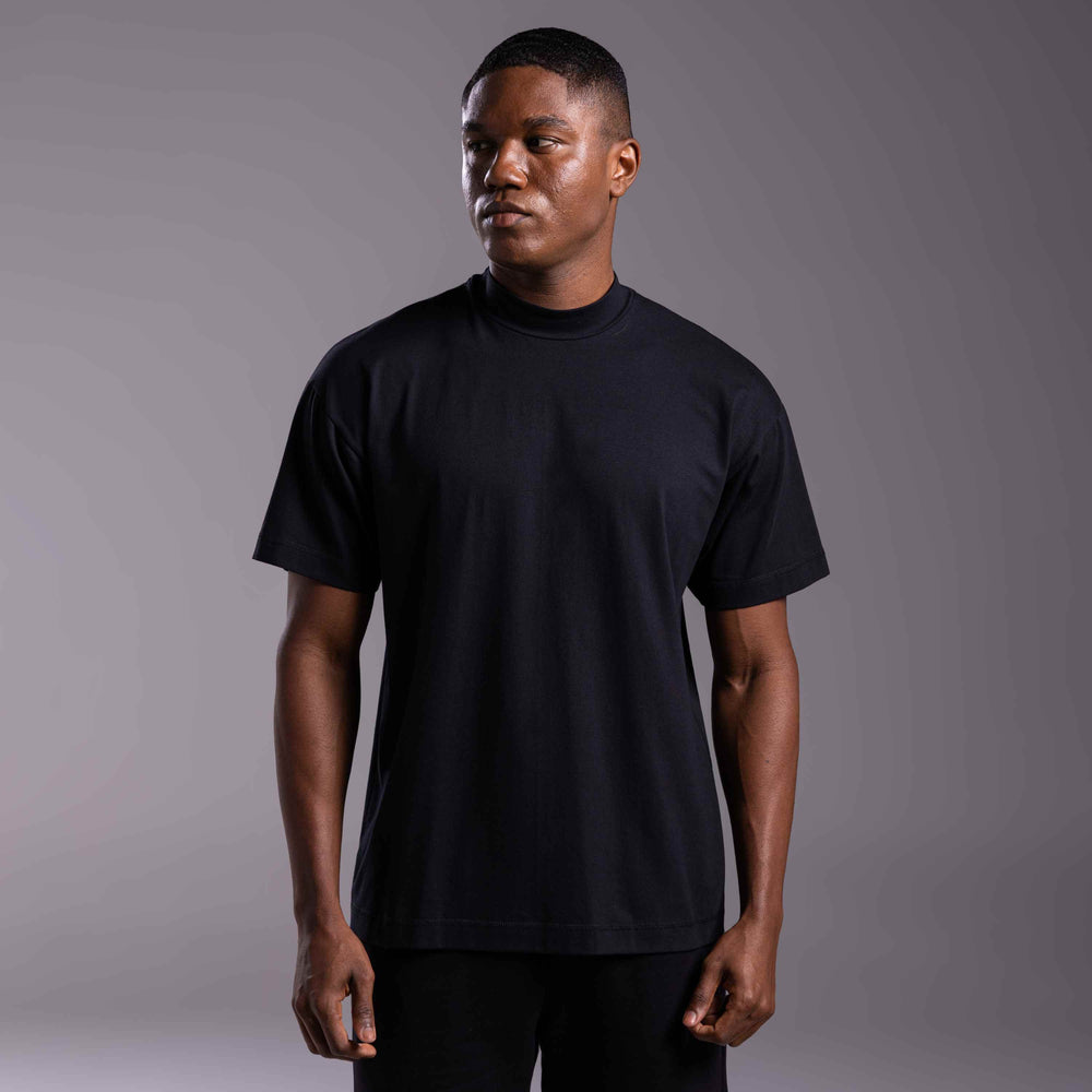 Tech T-Shirt Comfort Anti Odor Gola Alta Masculina - Preto