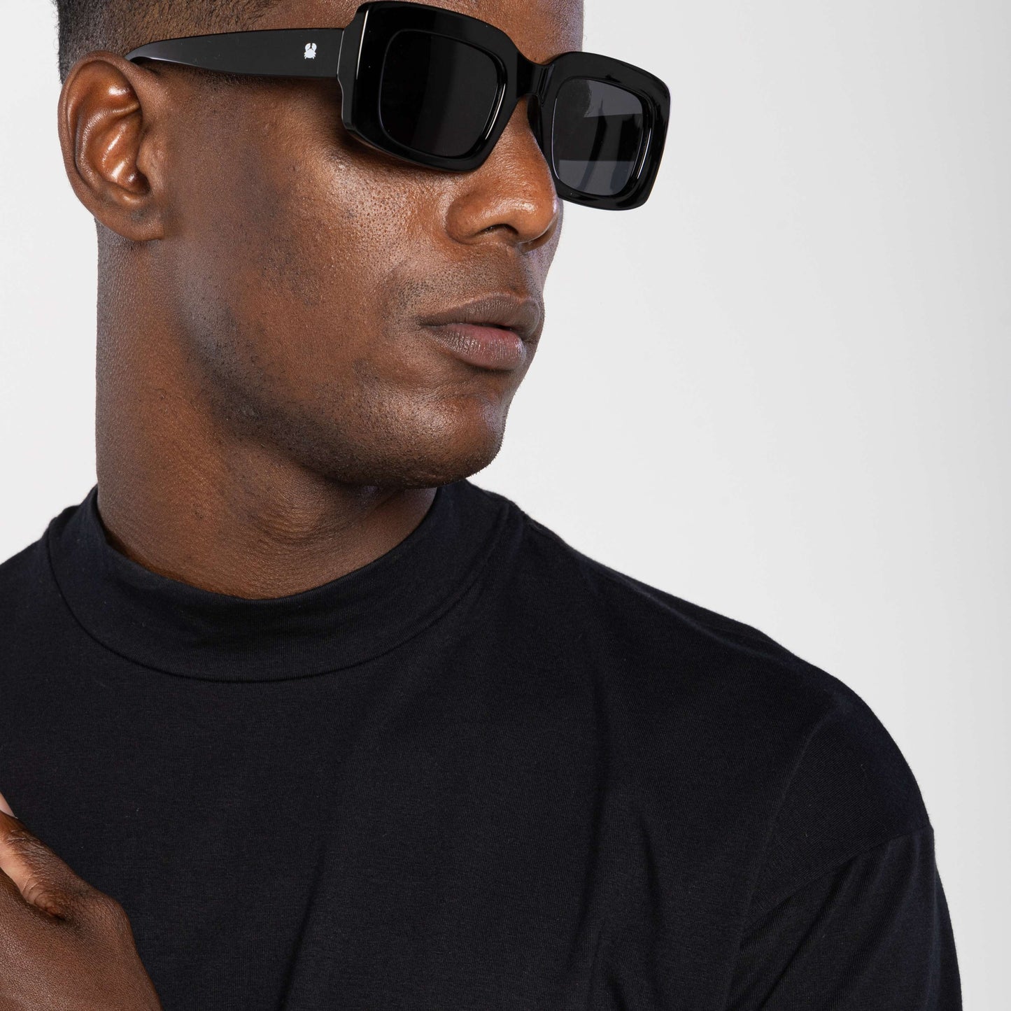 Tech T-Shirt Comfort Anti Odor Gola Alta Masculina - Preto