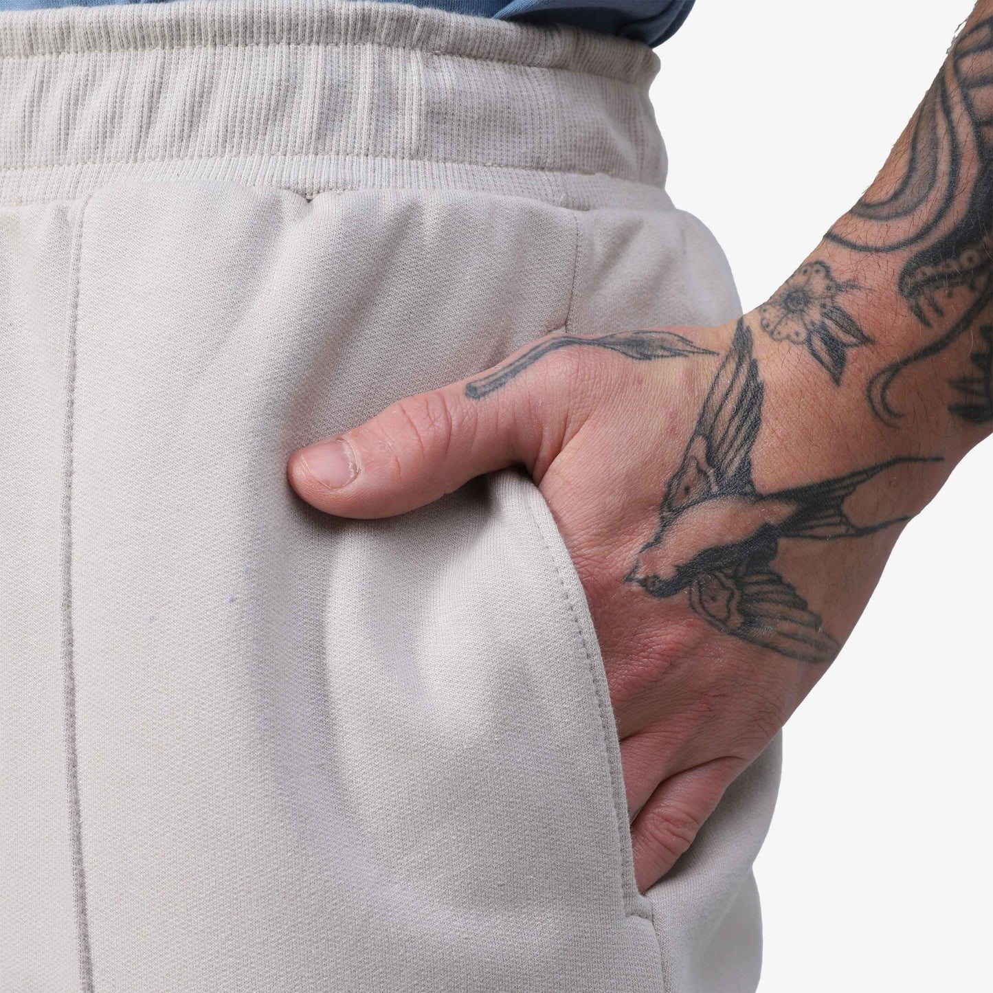 Calça Friso Tech Impermeável Moletom Flanelado - Bege Aveia