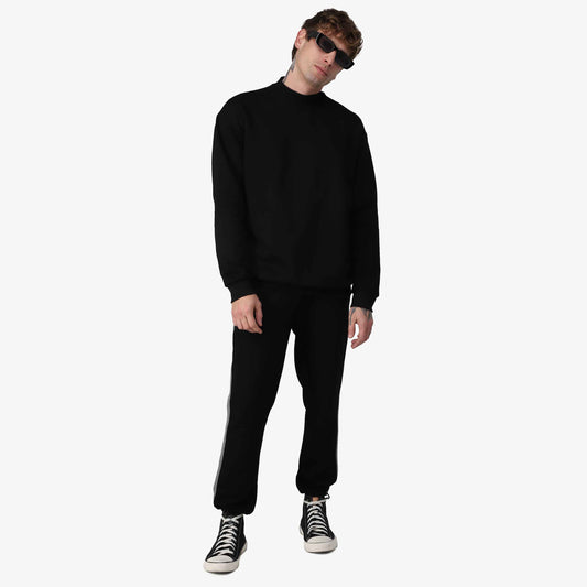 Blusão Tech NoLiquid Moletom Flanelado Gola Alta - Preto