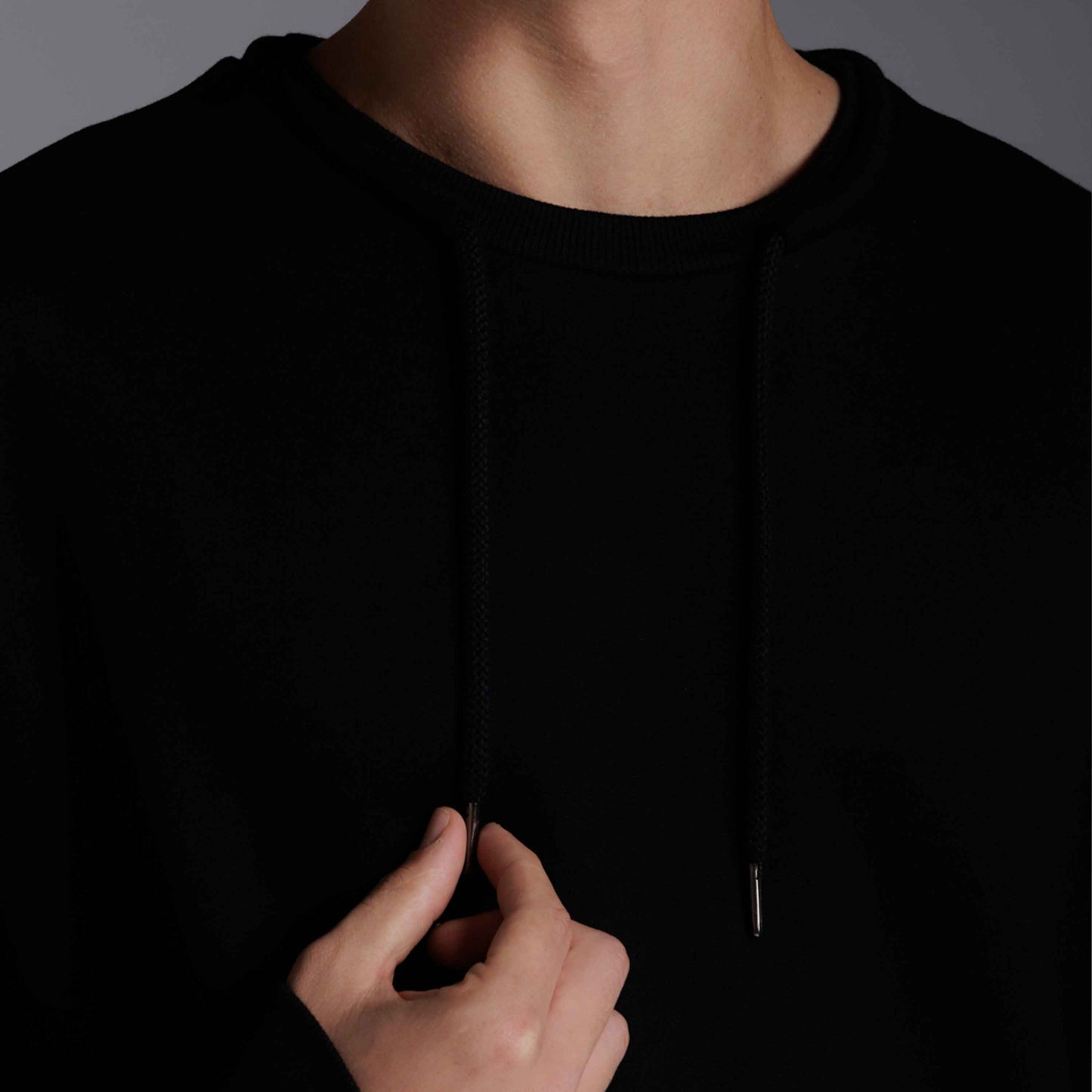 Blusão Moletom Tech NoLiquid Cordão - Preto