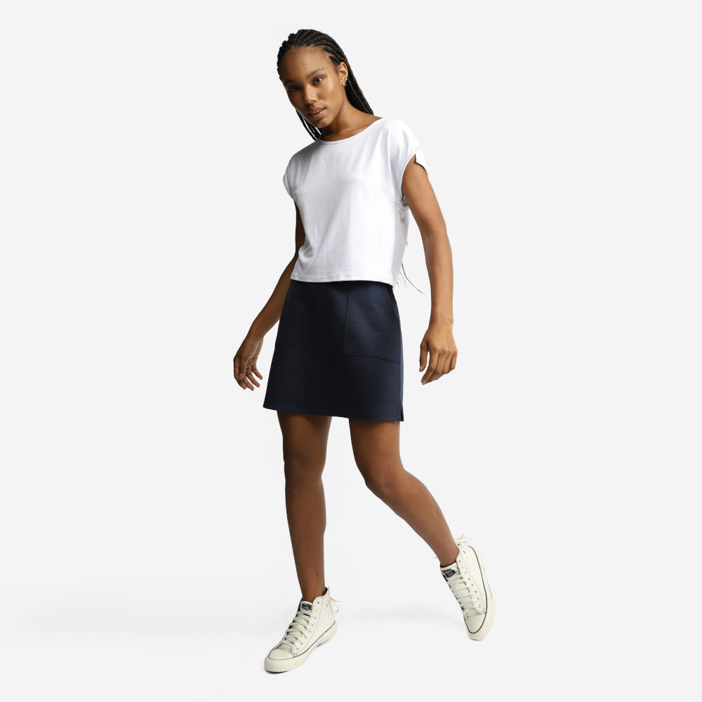Blusa Detalhe Manga Viscose Feminina - Branco
