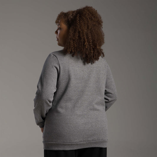 Blusão Tech Impermeável Moletom Flanelado Plus Feminino - Mescla Escuro