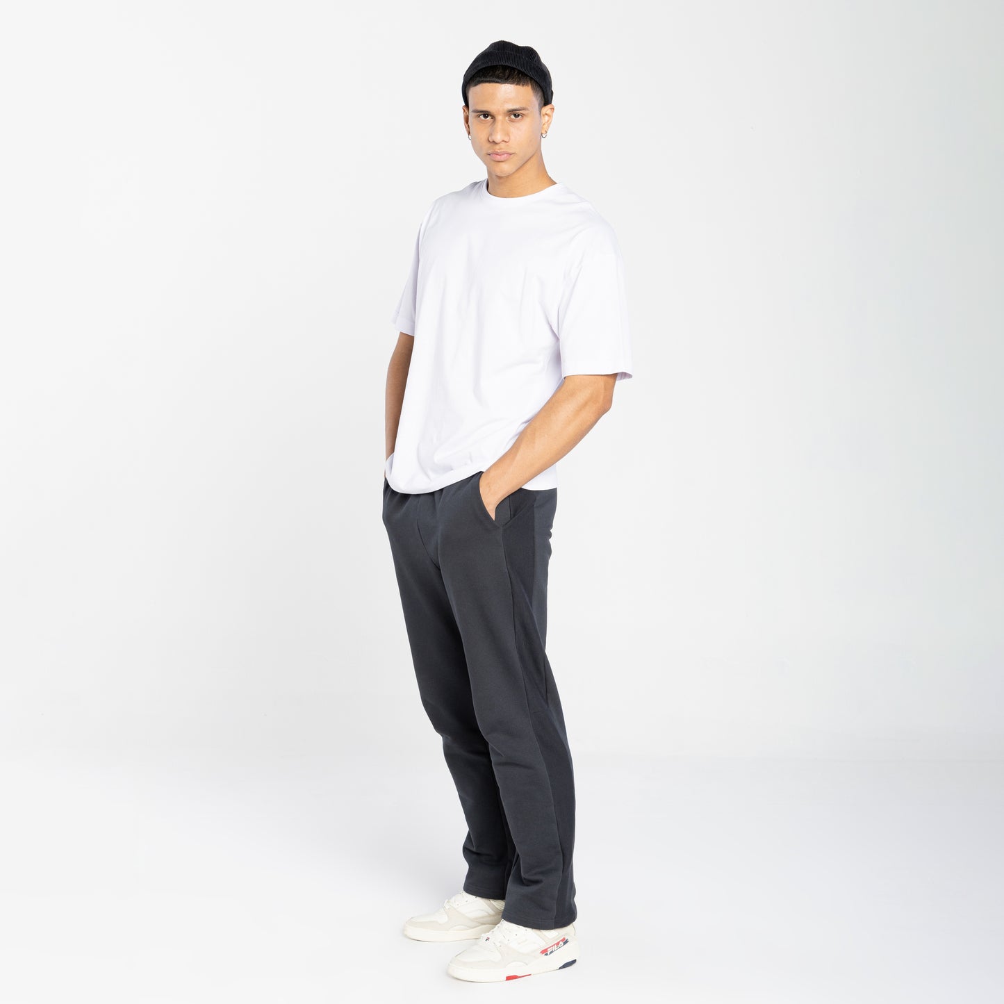 Tech T-Shirt Air Oversized Recorte Masculina - Branco