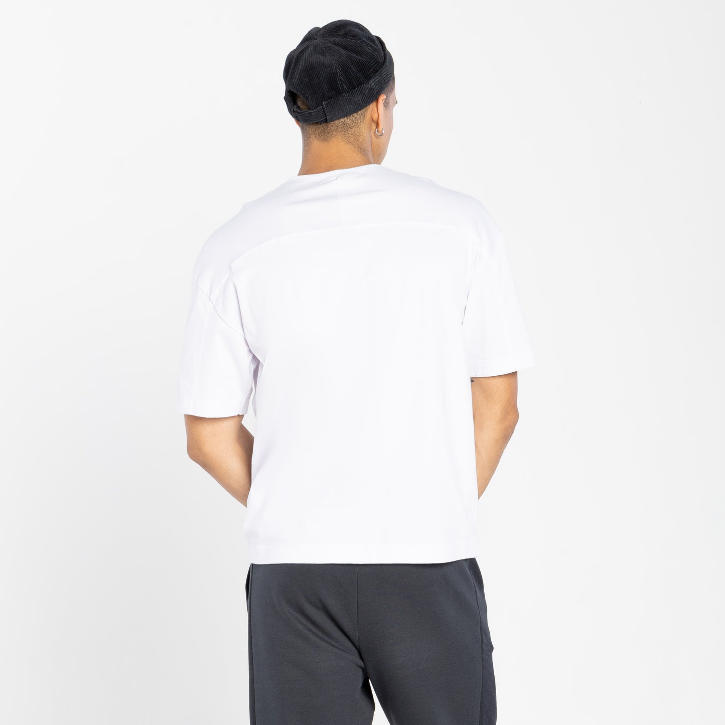 Tech T-Shirt Air Oversized Recorte Masculina - Branco
