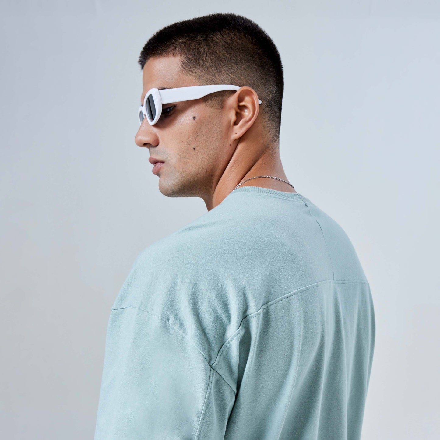Tech T-Shirt Air Oversized Recorte Masculina - Verde Chá