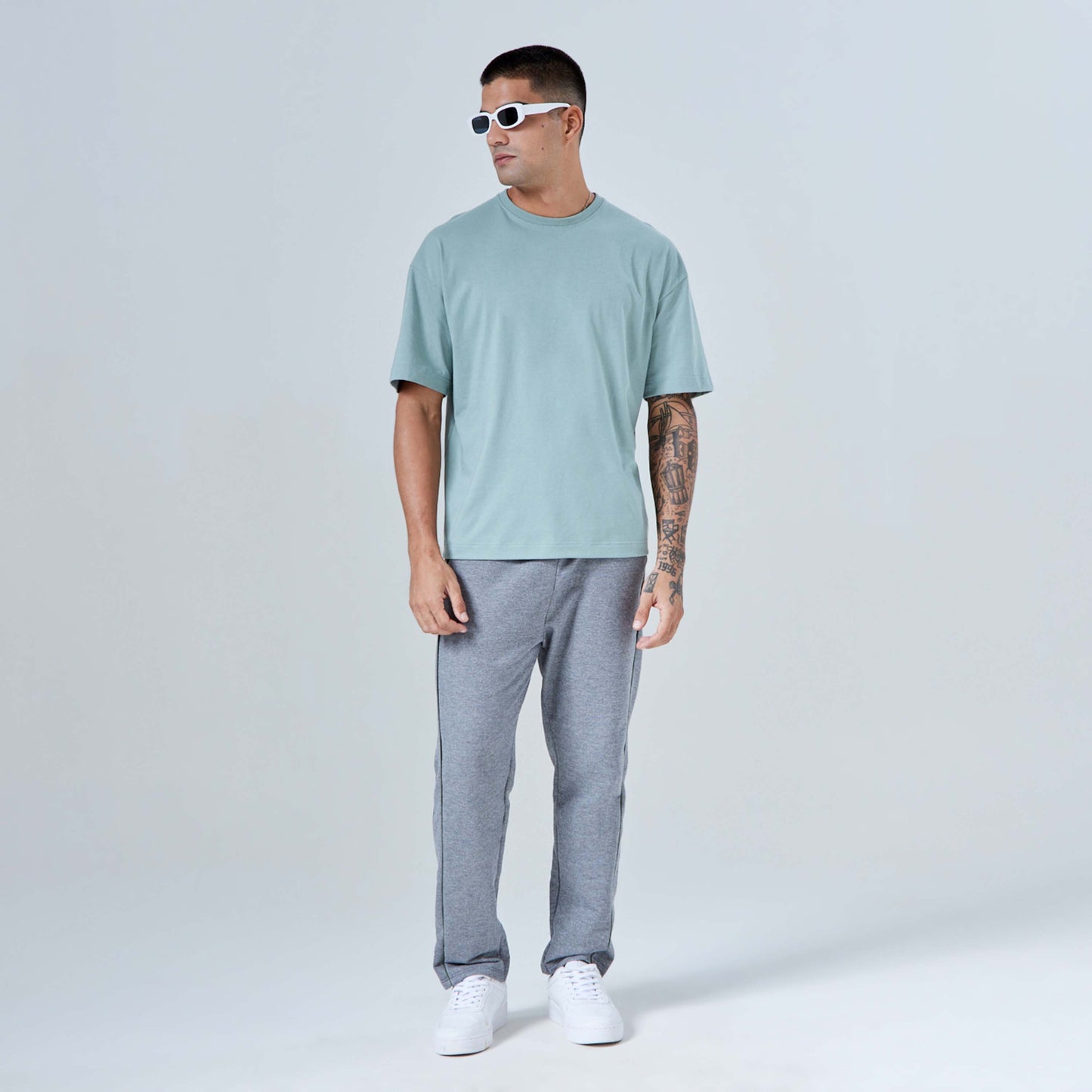 Tech T-Shirt Air Oversized Recorte Masculina - Verde Chá