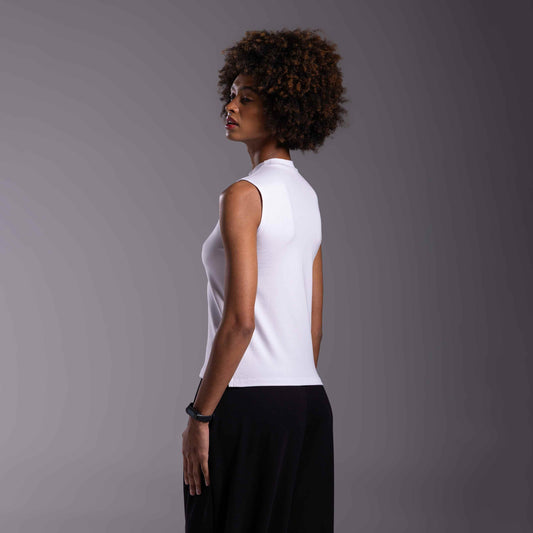 Regata Tech Anti Odor Gola Alta Feminina - Branco