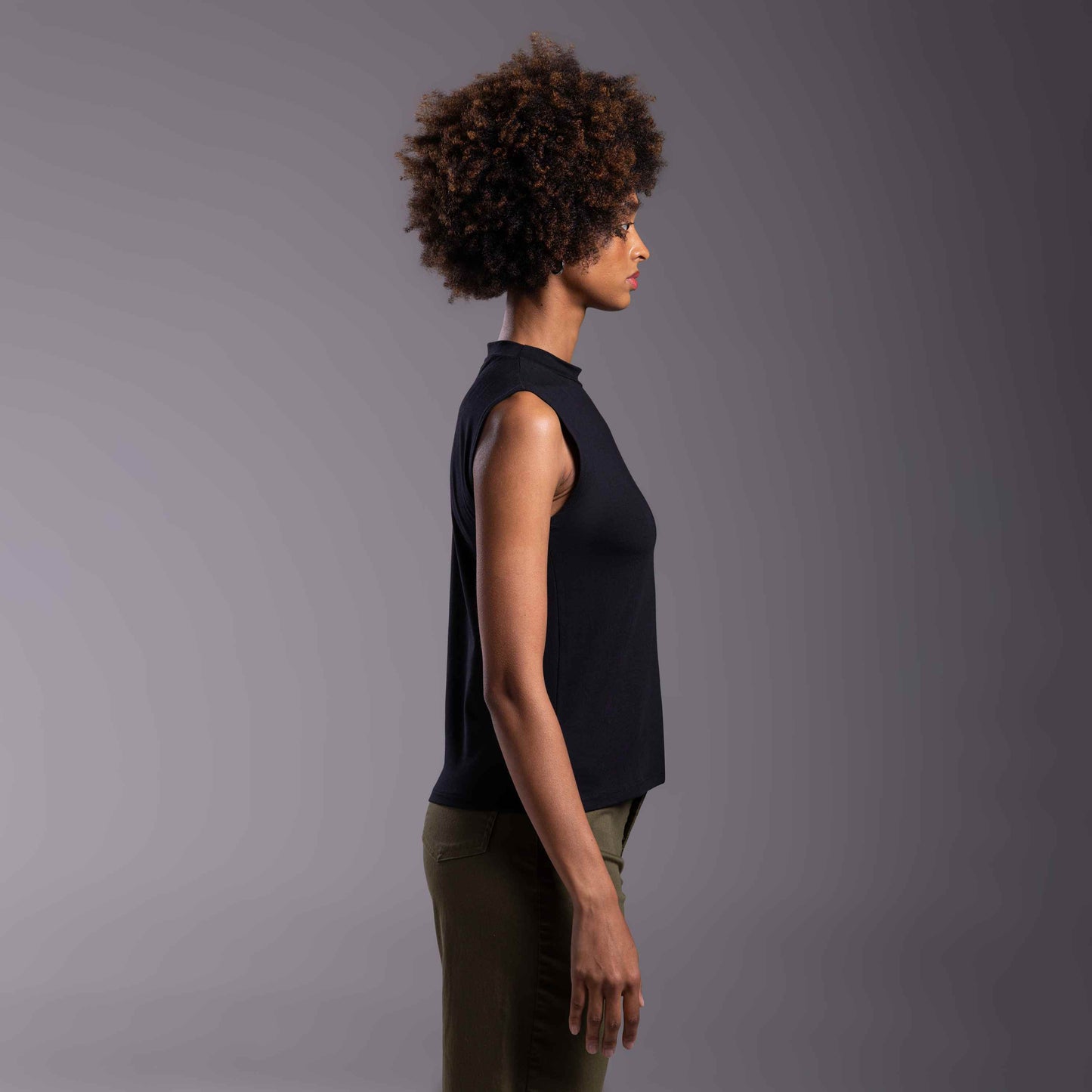 Regata Tech Anti Odor Gola Alta Feminina - Preto