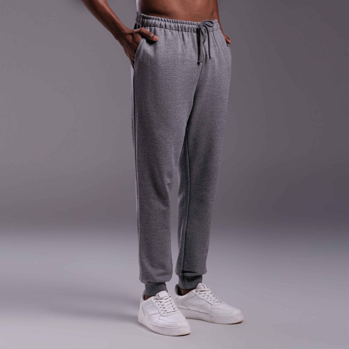Calça Jogger Moletom Tech NoLiquid - Mescla Escuro