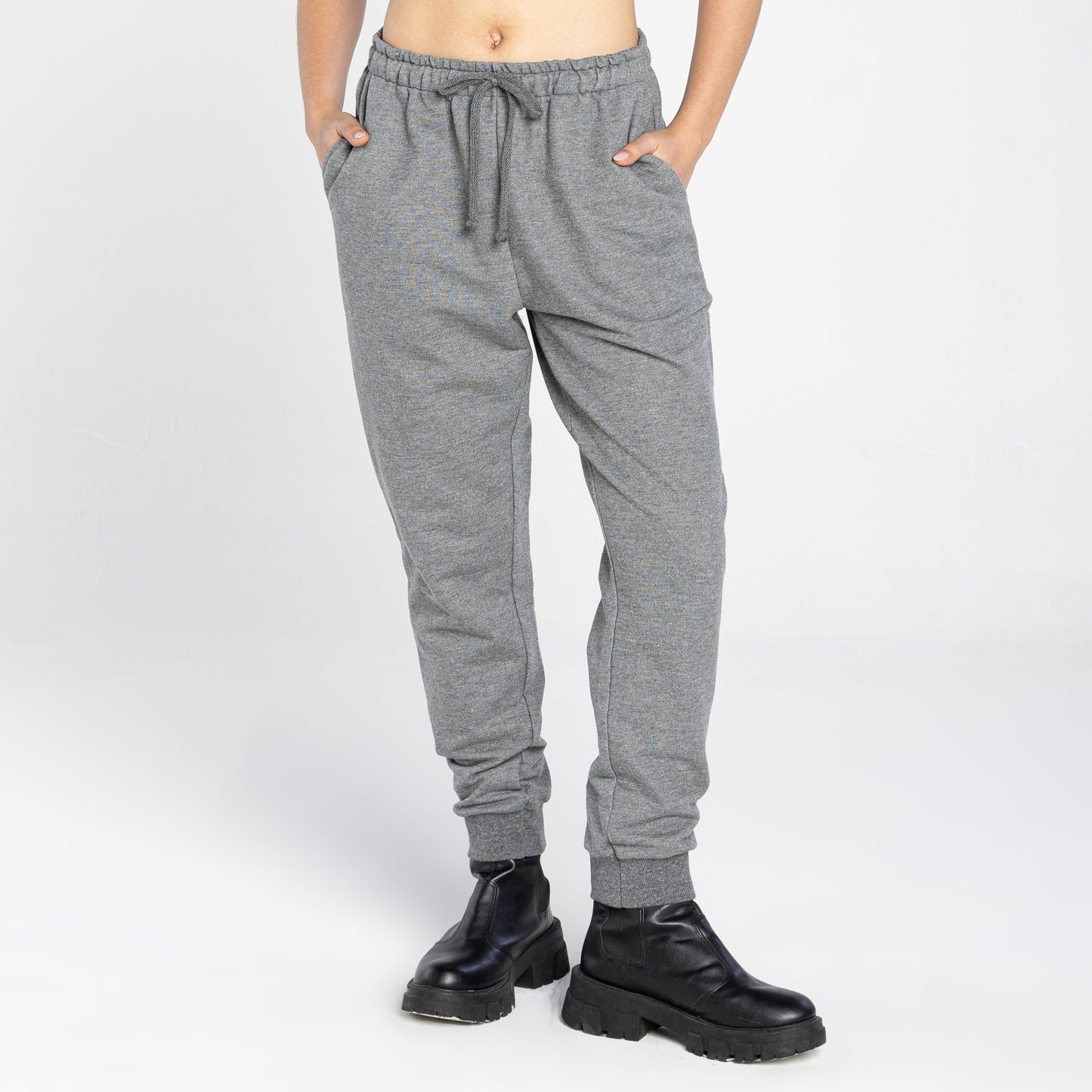 Calça Jogger Moletom Tech NoLiquid - Mescla Escuro